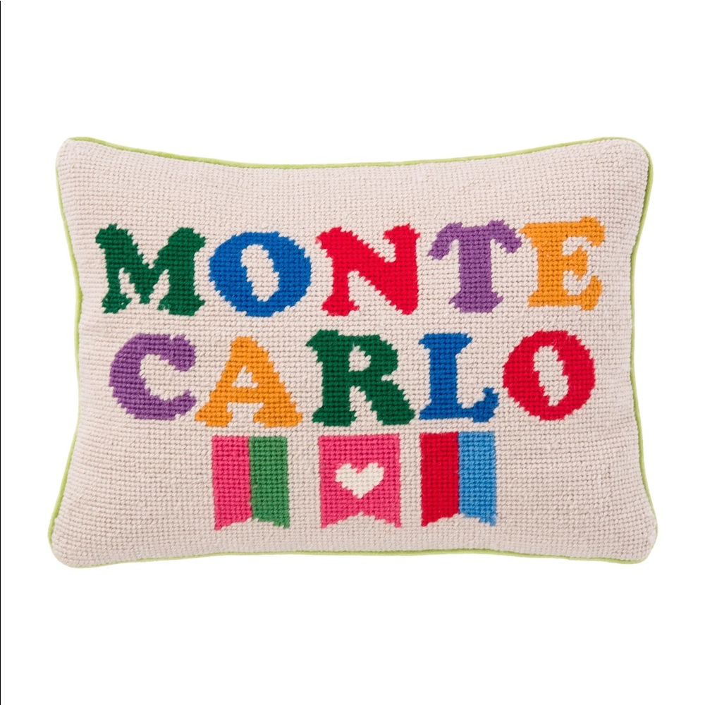 Jonathan Adler “Monte Carlo” Needlepoint Pillow